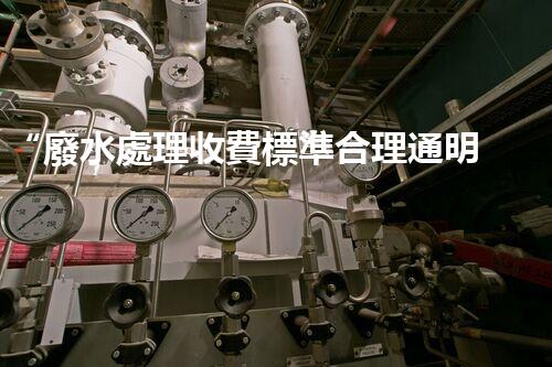 “廢水處理收費標準合理通明，助力綠色環(huán)保事業(yè)蓬勃進展”